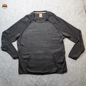 Nike Activewear T-Shirt Gray Heather Long Sleeve Knit Pullover Men's Size XL